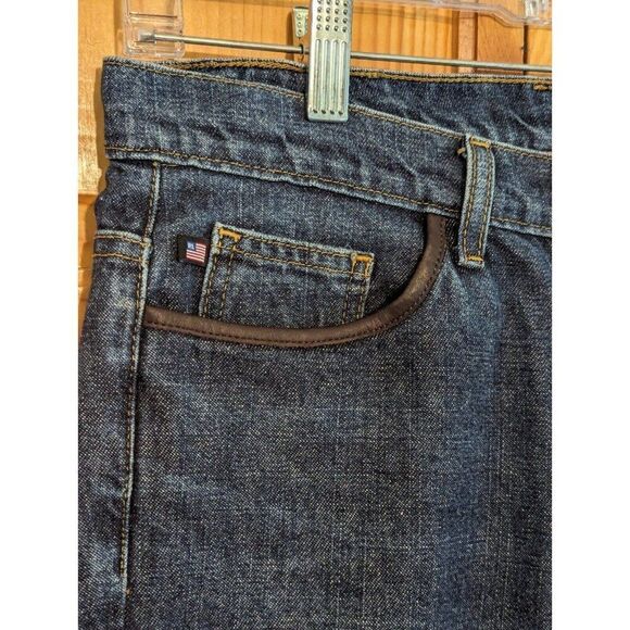 Polo Ralph Lauren Women's Bootcut Jeans Leather Trim Size 4 - Picture 5 of 14